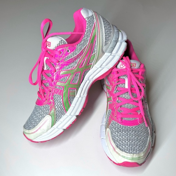 Asics Women’s Gel-Excite 2 Athletic Running Shoes White Pink Green Size- 8.5 - Picture 4 of 9